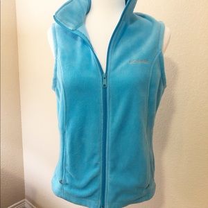 Columbia Fleece  Vest Blue Medium